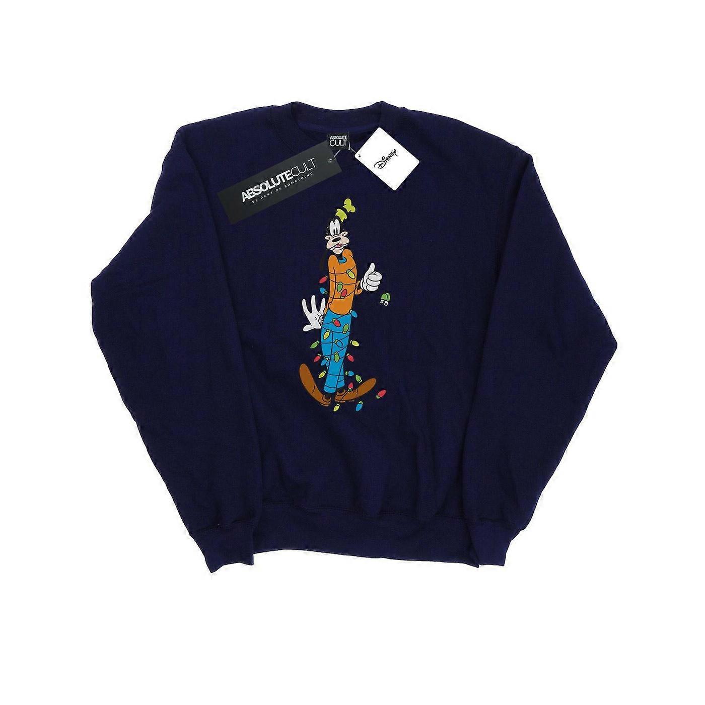 Disney Dames/Dames Goofy Kerstverlichting Sweatshirt