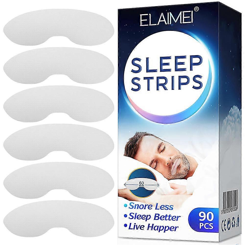90 packs Strips Gentle Mouth Tape Better Nose Breathing Instant Snoring Reliefs