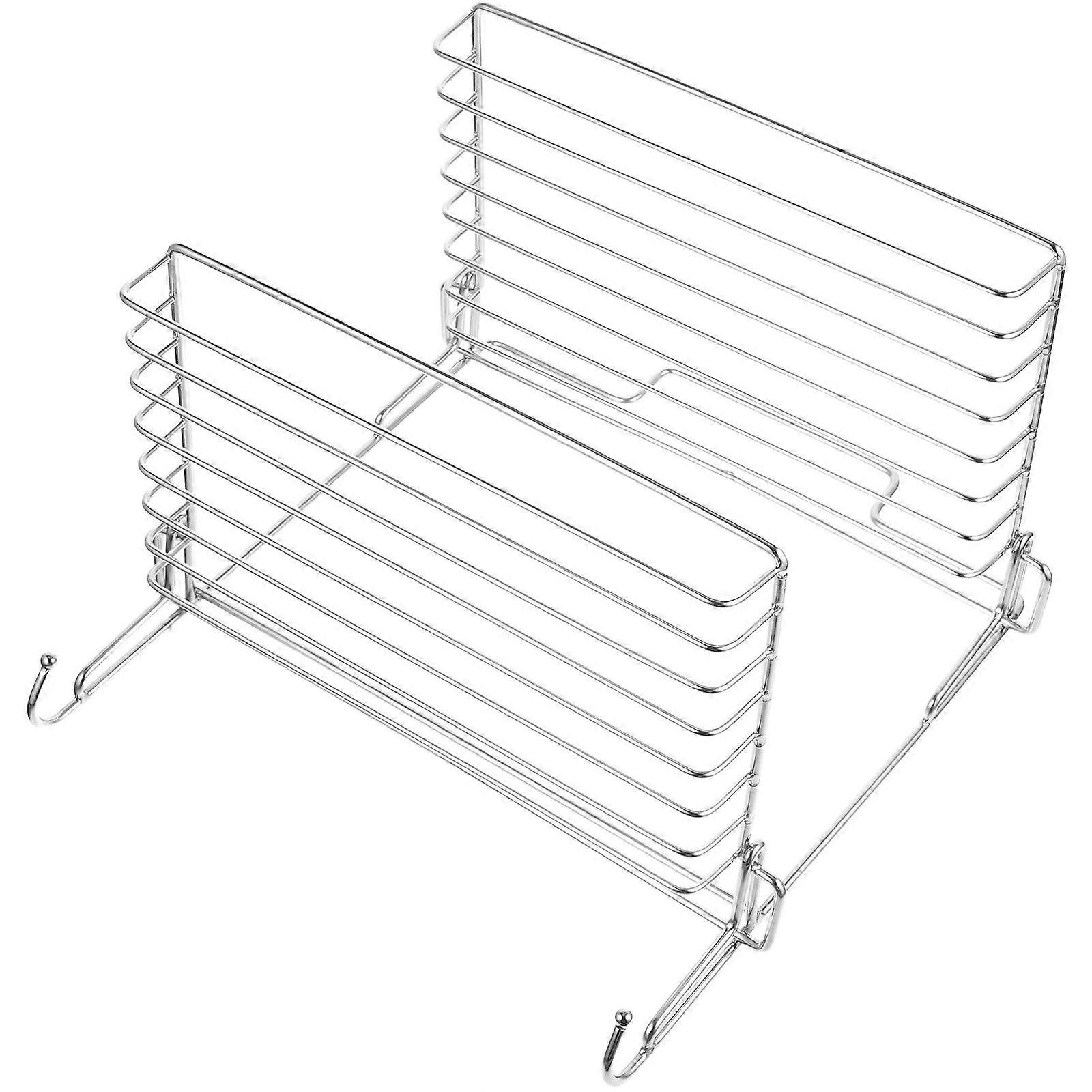 Stainless Steel Folding Wall Storage Rack with Hook for Shower
