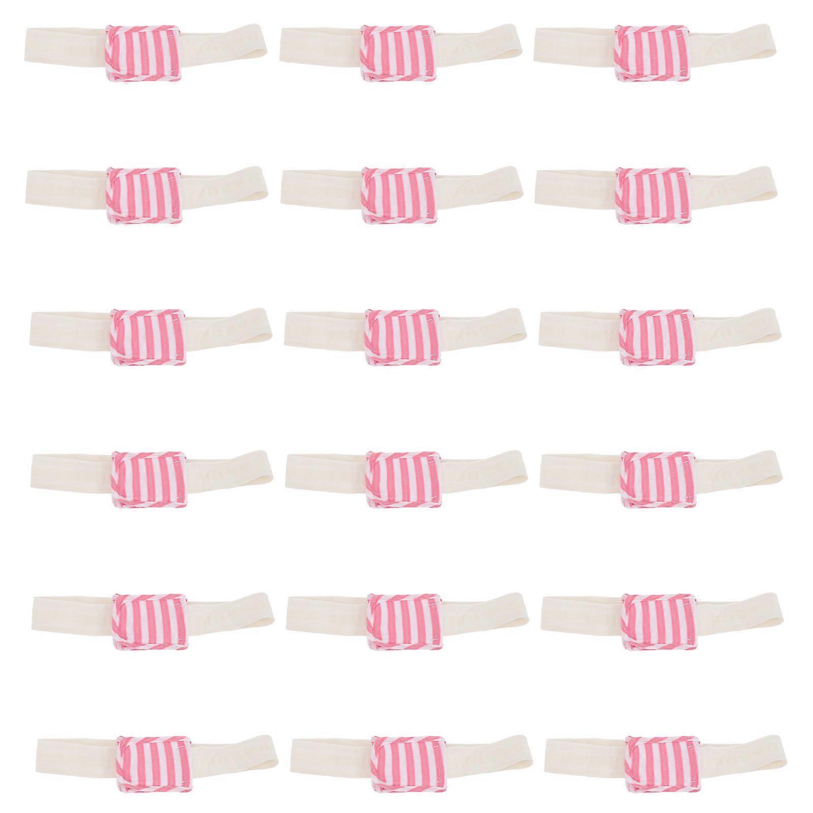 Diaper Fixed Belts Baby Supplies for Daily Use Elastic Cotton Pink Portable Design 18Pcs