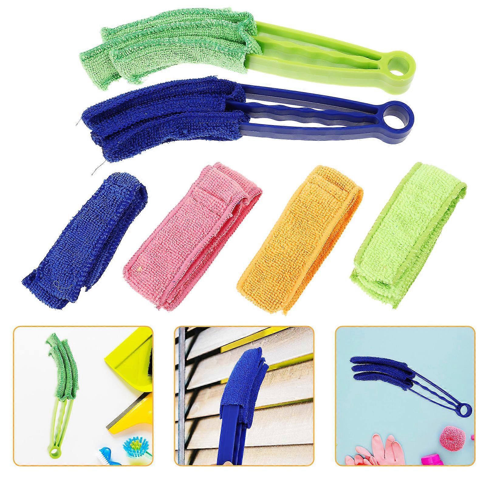 Blind Cleaner Mini Duster for Cleaning 4Sets with Plastic and Cloth Material