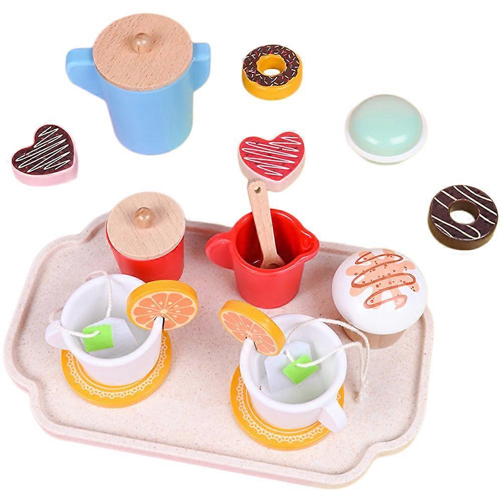 Wooden Role Play Toy Simulation Food Set for Pretend Play 1Set