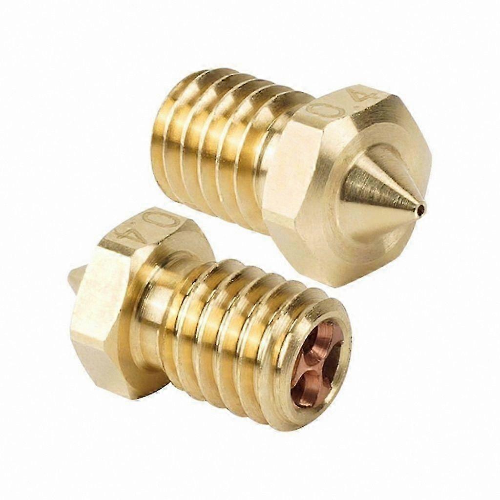 Brass Nozzles for 3D Printers, 0.4mm 0.6mm 0.8mm Tip Sizes, Compatible with 1.75mm and 3.0mm Filament
