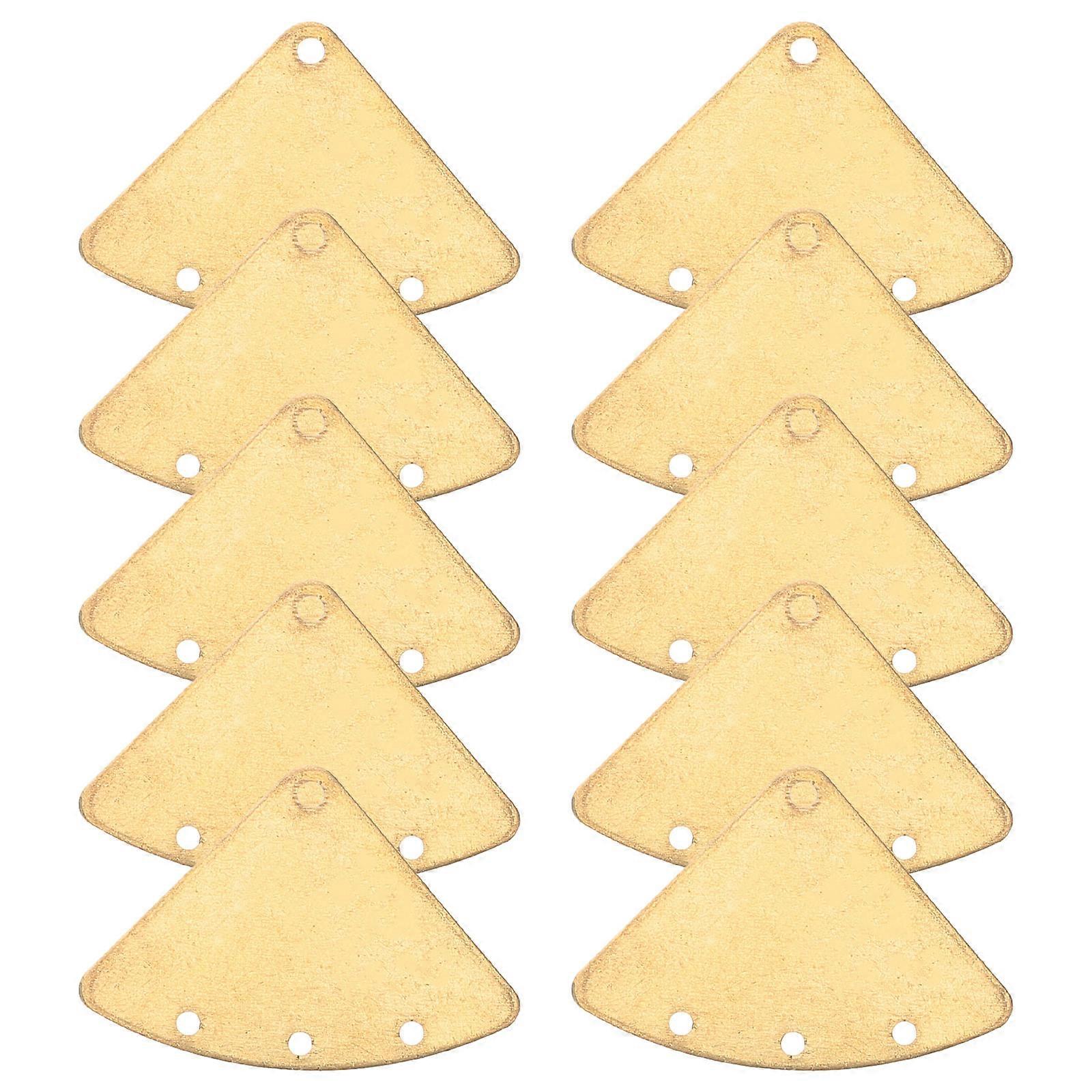 Copper Jewelry Making Triangle Charm for DIY Earrings 10Pcs Pack