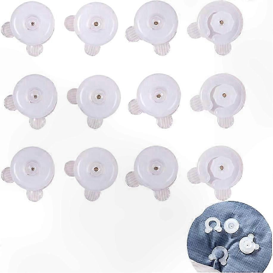Adjustable Duvet Corner Clips, Secure Comforter Holders for All Sizes (12 Pack)