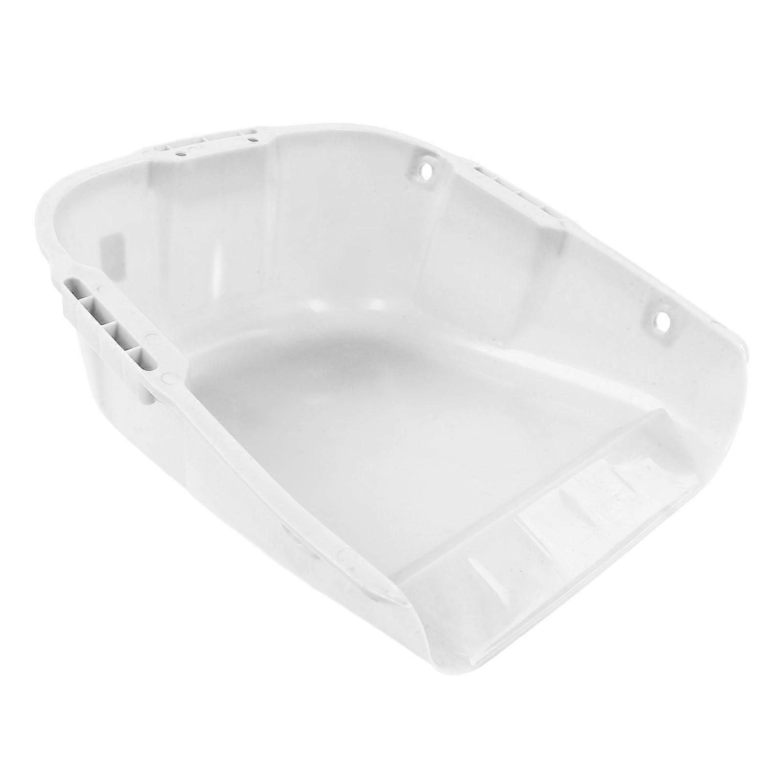 Pelle à poussière robuste en plastique, grande capacité, double poignée, résistante à l'usure, pour le séchage des céréales, blanche