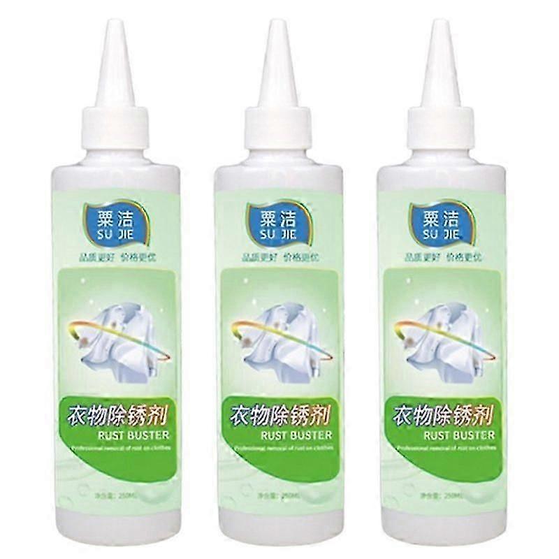 Paquet de 3 spray détachant pour tissus et vêtements - Élimination instantanée des taches 250ml
