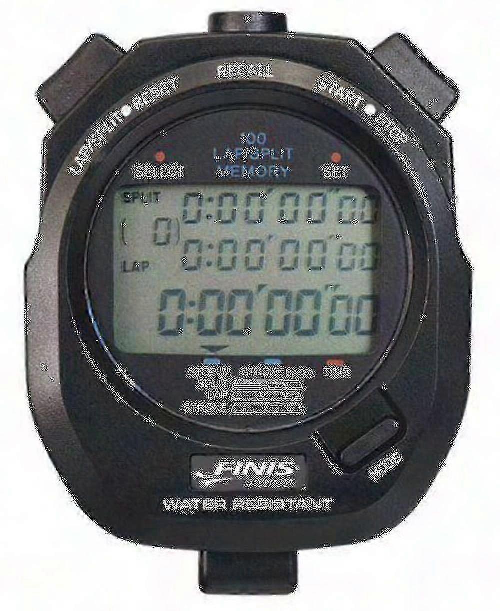3x-100m Memory Stopwatch, Zwart