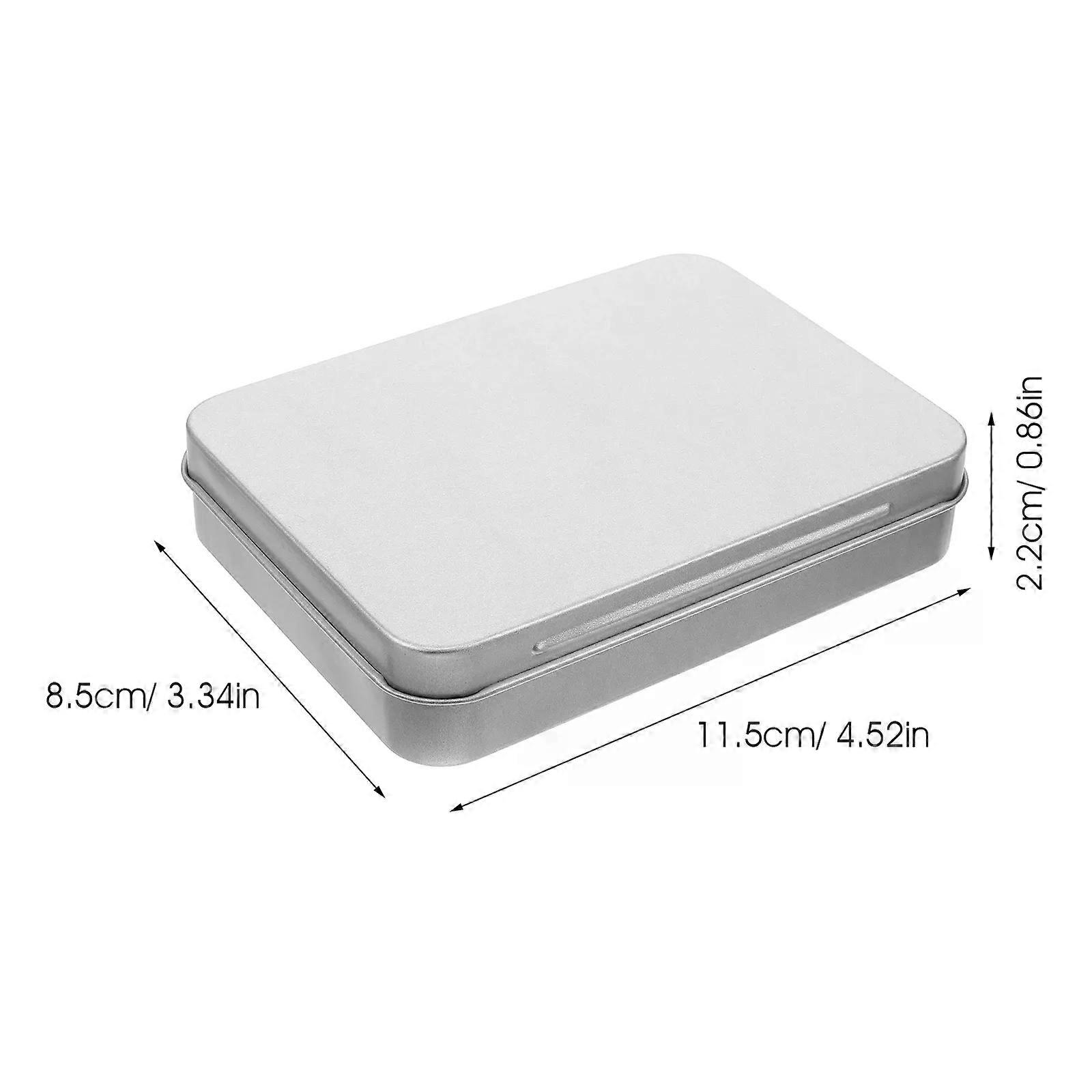 Tinplate Storage Rectangular Tin Can with Lid Small Empty Candy Container Reusable Metal Tin Box With Lid Tinplate Holder