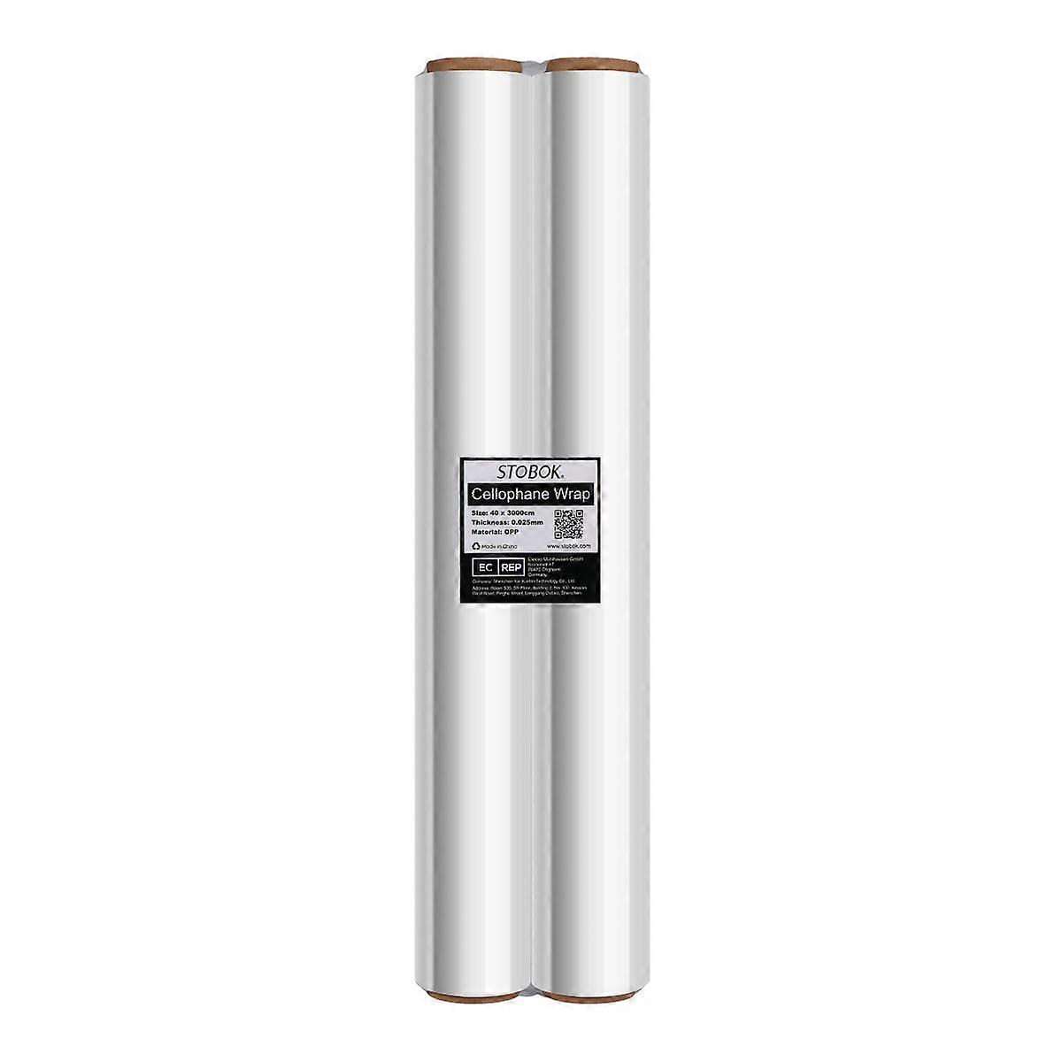 Flower Basket Wrapping Transparent Paper Roll for Wrapping Use 2 Rolls