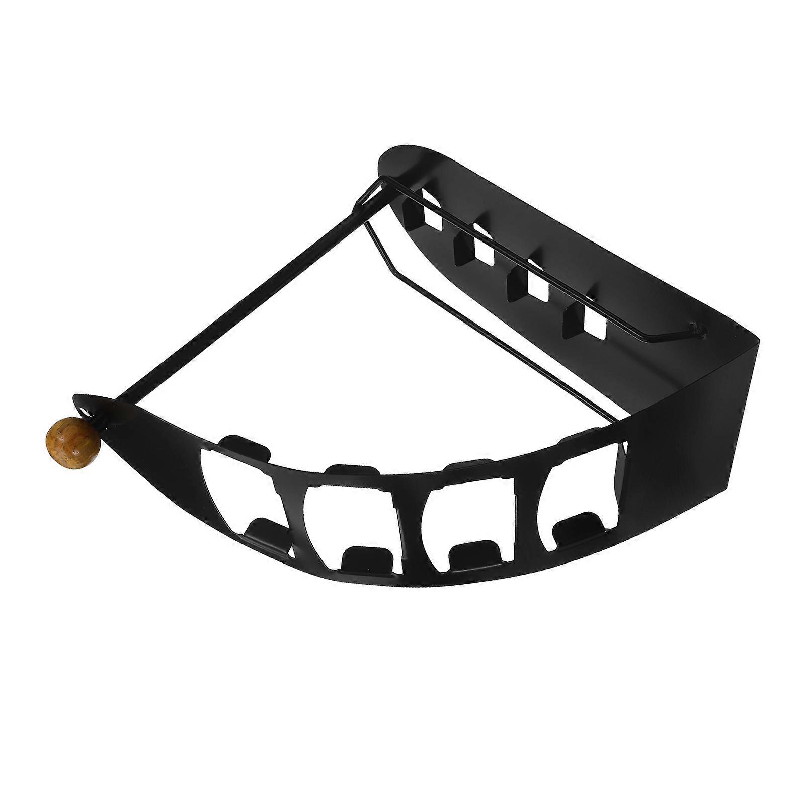 Stand Iron Four Lattices Holder for Remote Storage 3Pcs Style