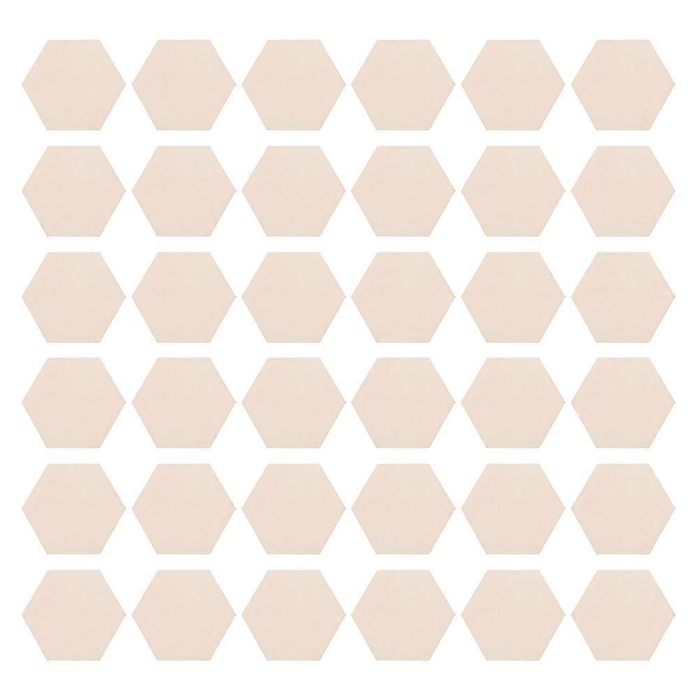 DIY Craft Hexagon Wooden Pieces 150Pcs Unfinished Wood Slats for Projects