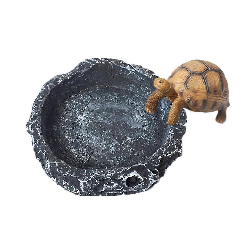 Food Bowl Storage Container For Reptiles Such As Lizards Snakes And Spiders Designed For Terrarium Use 2Pcs