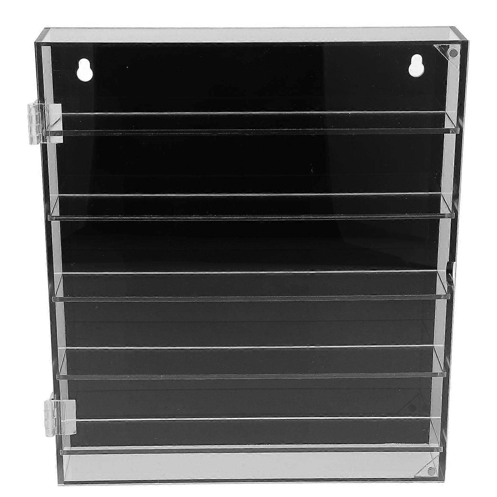 2Pcs Acrylic Toy Car Model Display Cabinet For Tabletop And Wall Mount Storage Protection