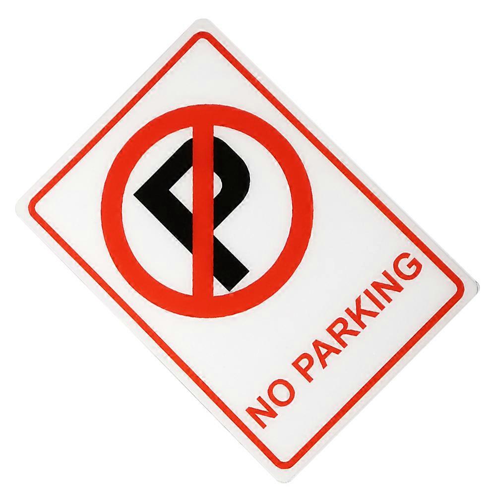 Plastic No Parking Sign Weather Resistant for Warning 3Pcs Pack