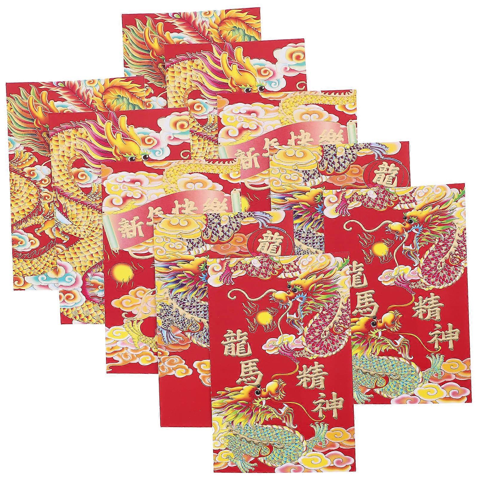 New Year Red Packets for Festival 90Pcs Chinese Style Money Envelopes