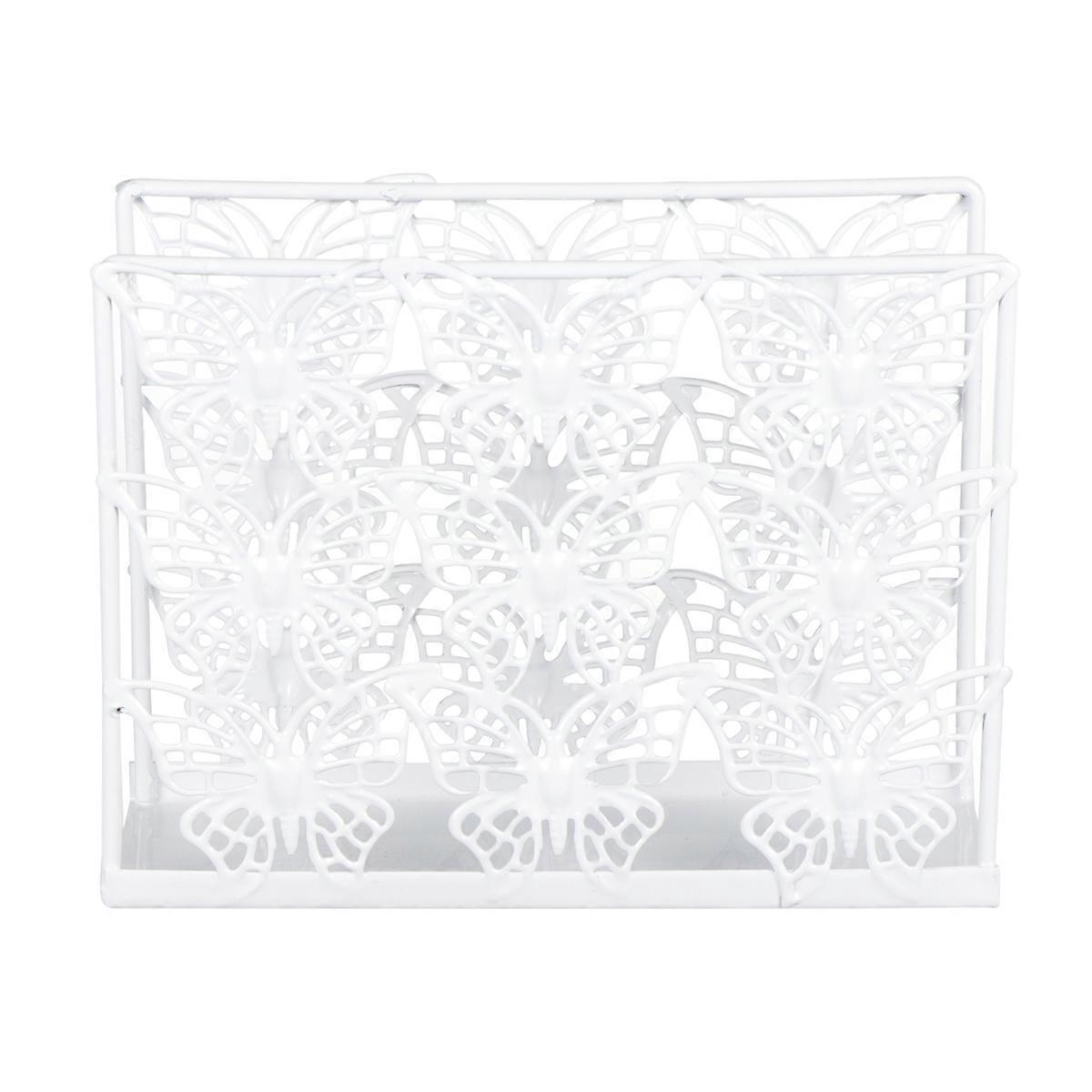 Creative Modern Tissue Holder 2Pcs Suitable For Table Daily Use Cut-Out Design Metal Napkin Stand