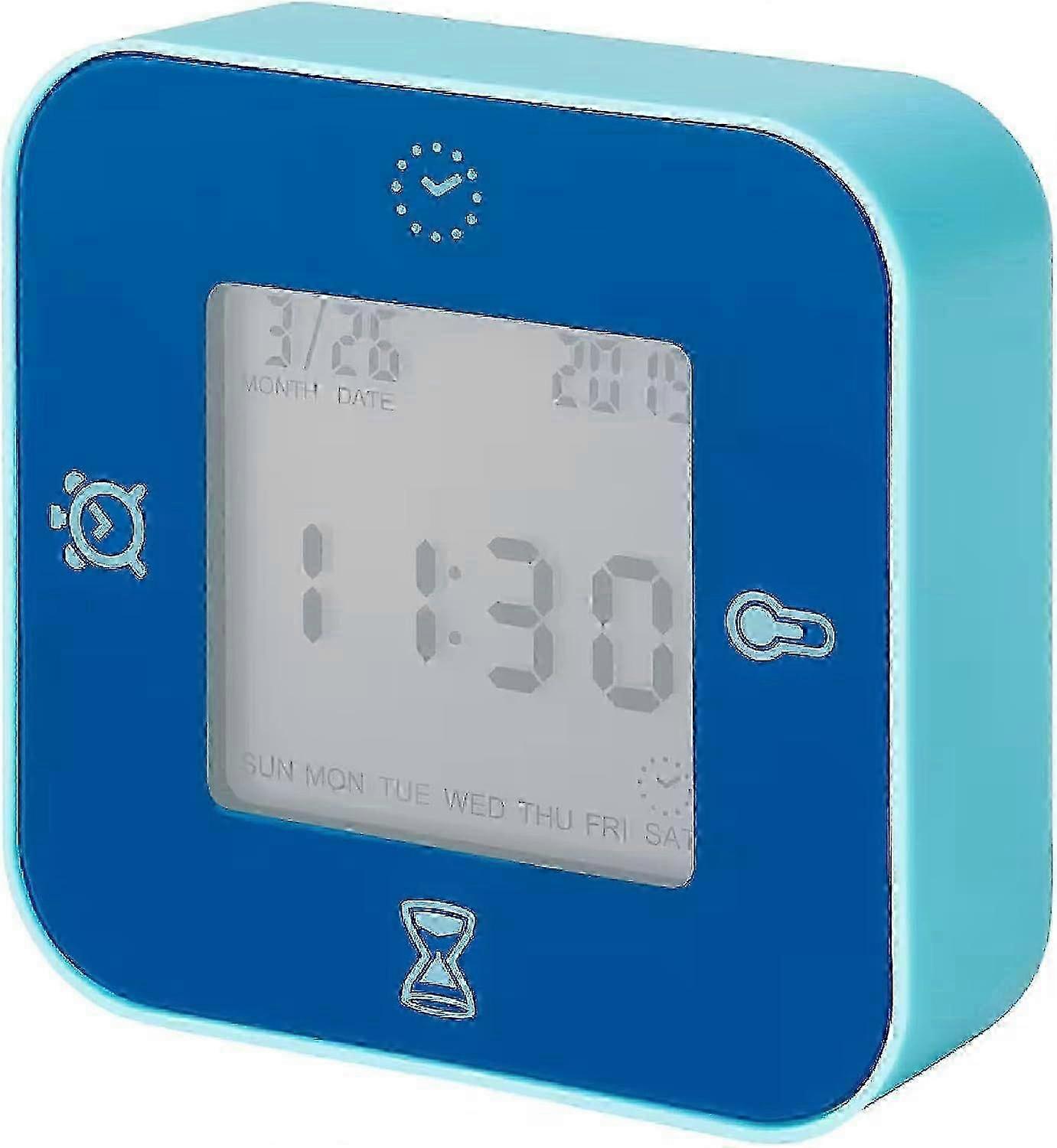 Clock/Thermometer/Alarm/Timer, 4 Functions Desk Clock (white) 25-26