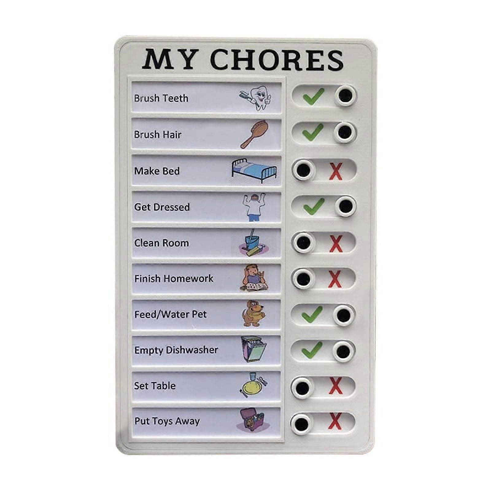 Note Marker Board Removable Chores Reusable Note Pad for Home Camping to Do List Chore Chart A