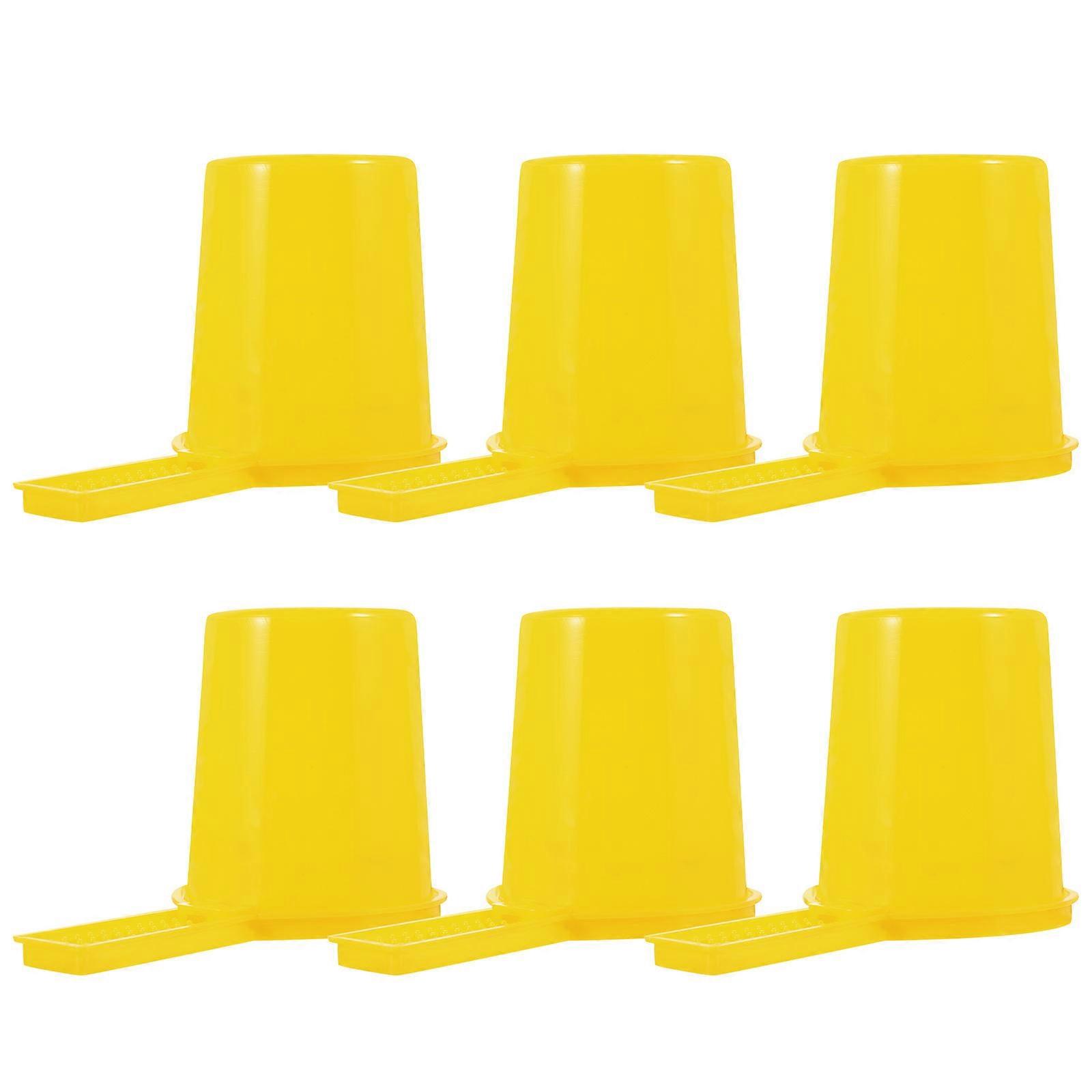 Bee Water Feeder for Beekeeping Feeding Plastic Dispenser 6Pcs