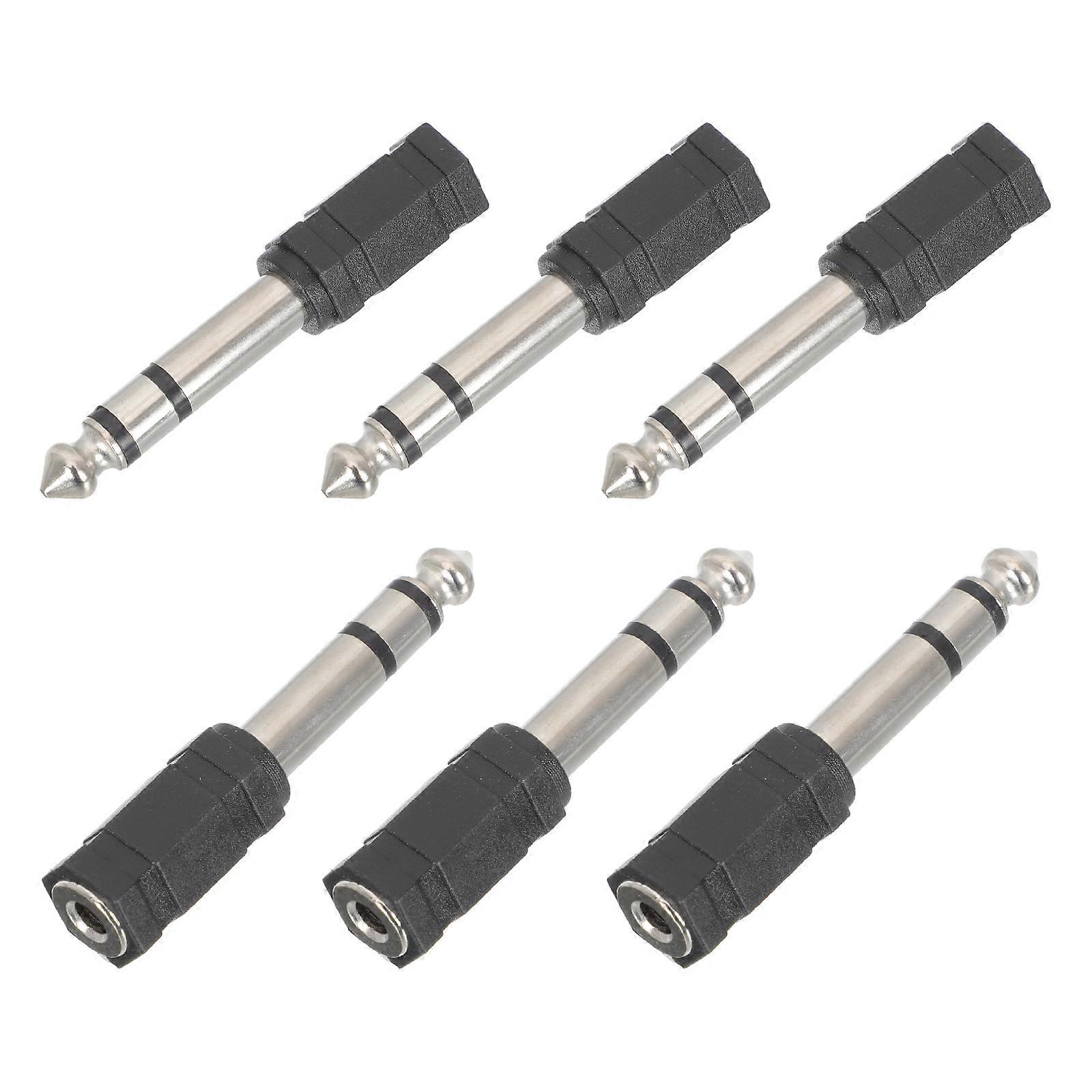 Guitar Audio Cable Adapter for Connecting 6Pcs Microphone Plug Converter