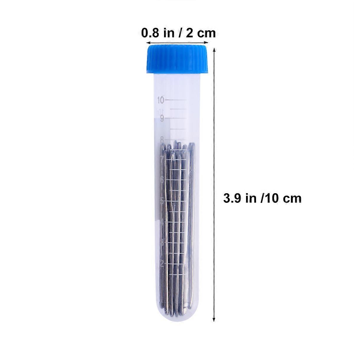 Large Eye Stitch Needle Blunt Needle for Stitching Use 100Pcs Silver