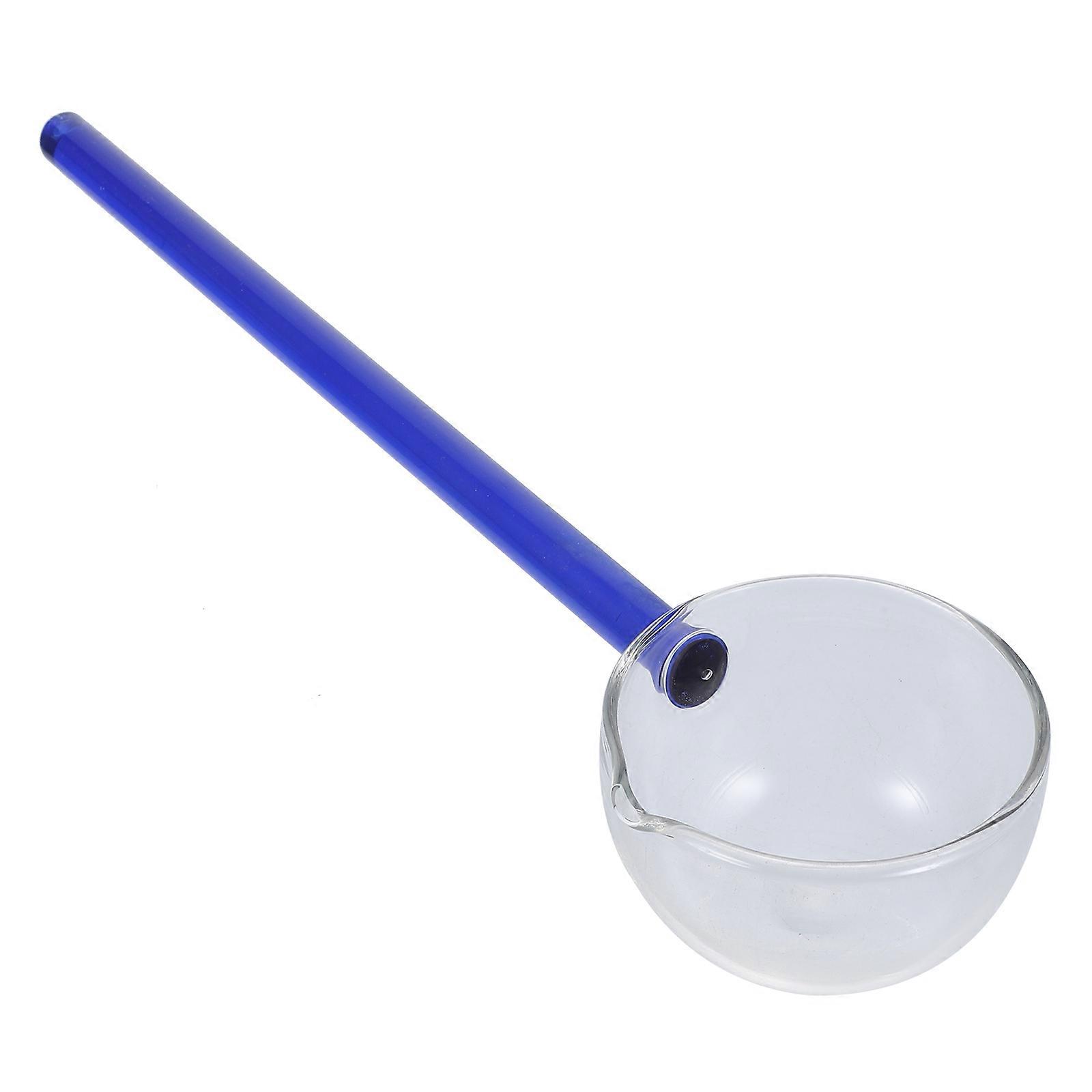 Glass Spoon Stirring Soups Elongated Handle Smooth Surface Simple Design 1Set