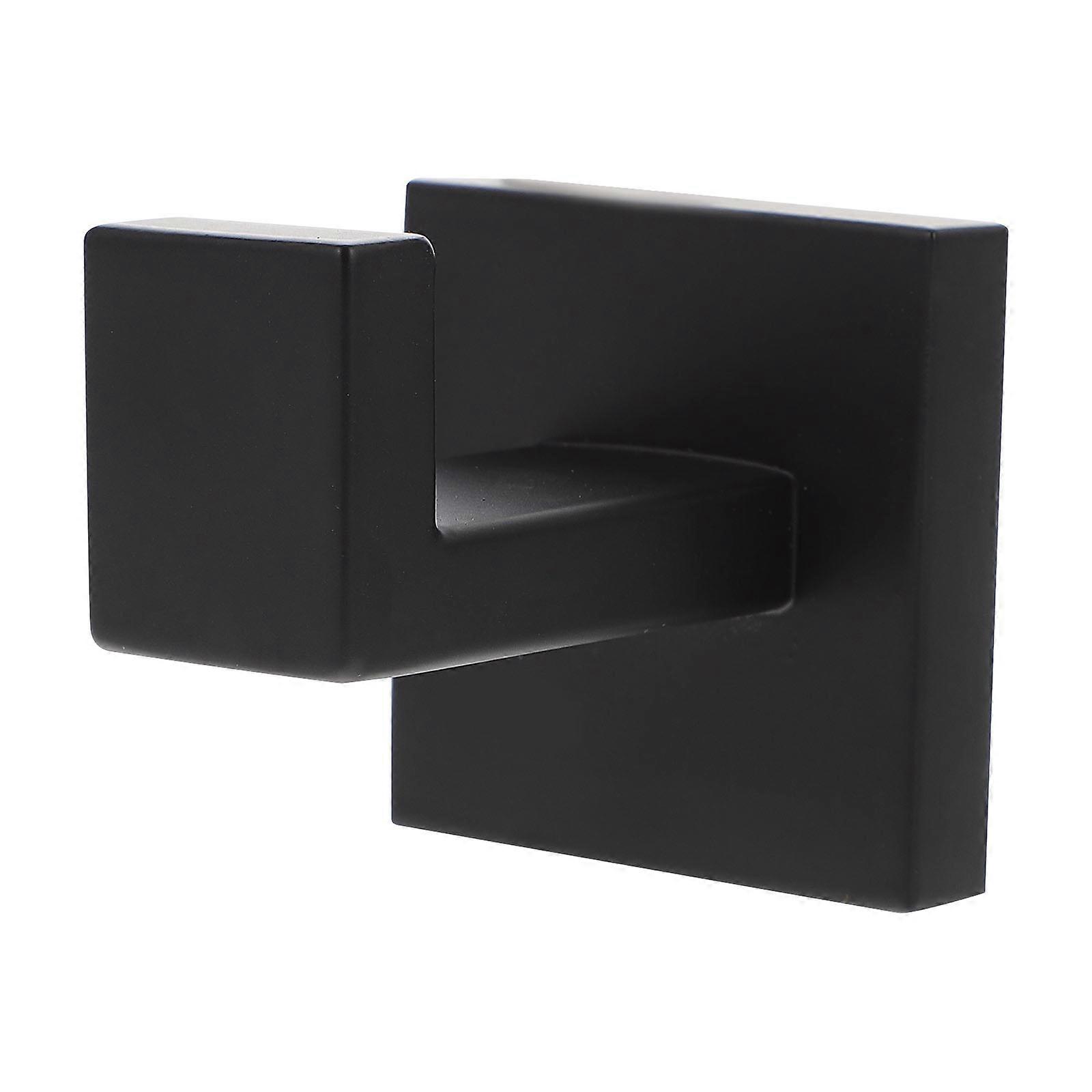 4Pcs Stainless Steel Coat Hooks Black for Home Use Wall Towel Hook