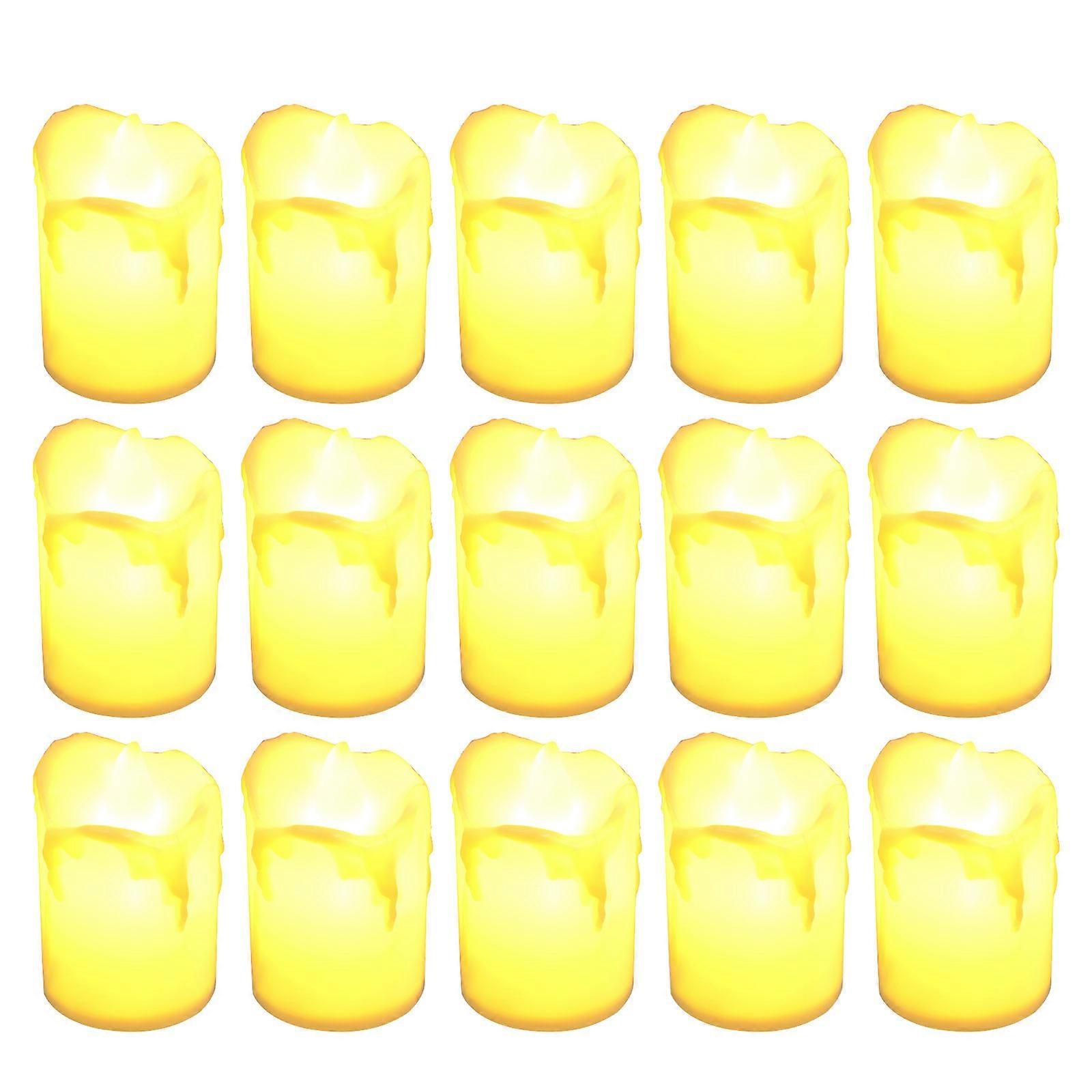 Yellow LED Candle Light Candle Lamp for Party 96Pcs Flameless Decor Lights