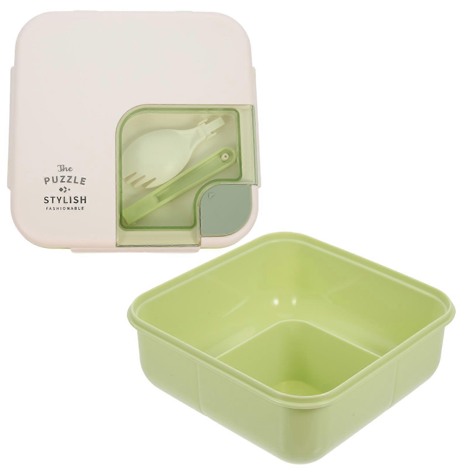 Bento Box Microwave Oven Heating Portable Lunch Box 2Pcs for Adults