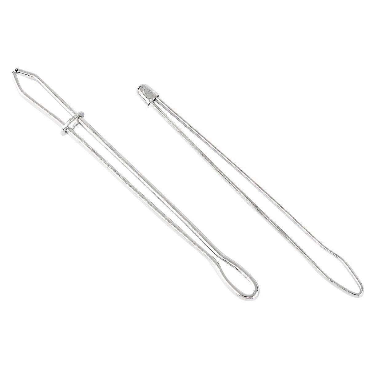 Drawstring Threader Threading Apparatus for Sewing Use 10Pcs Silver