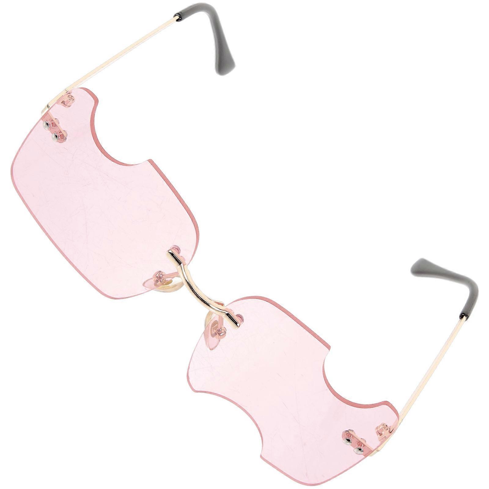 Elliptical Sunglasses For Partygoers Music Festivals Decorative Fashionable Portable 1Set