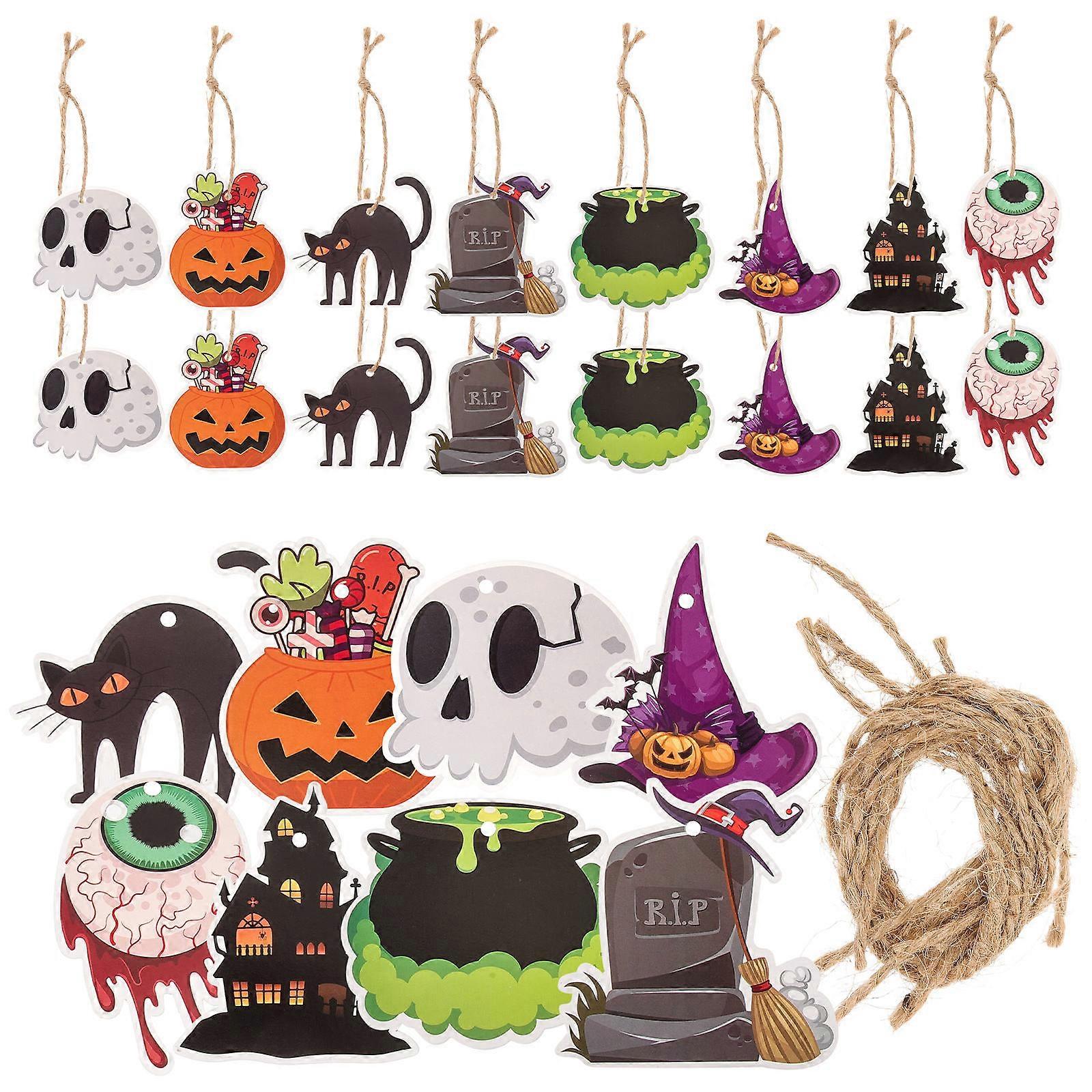 Horror Hanging Decor Halloween Decorative Prop for Decor 24Pcs