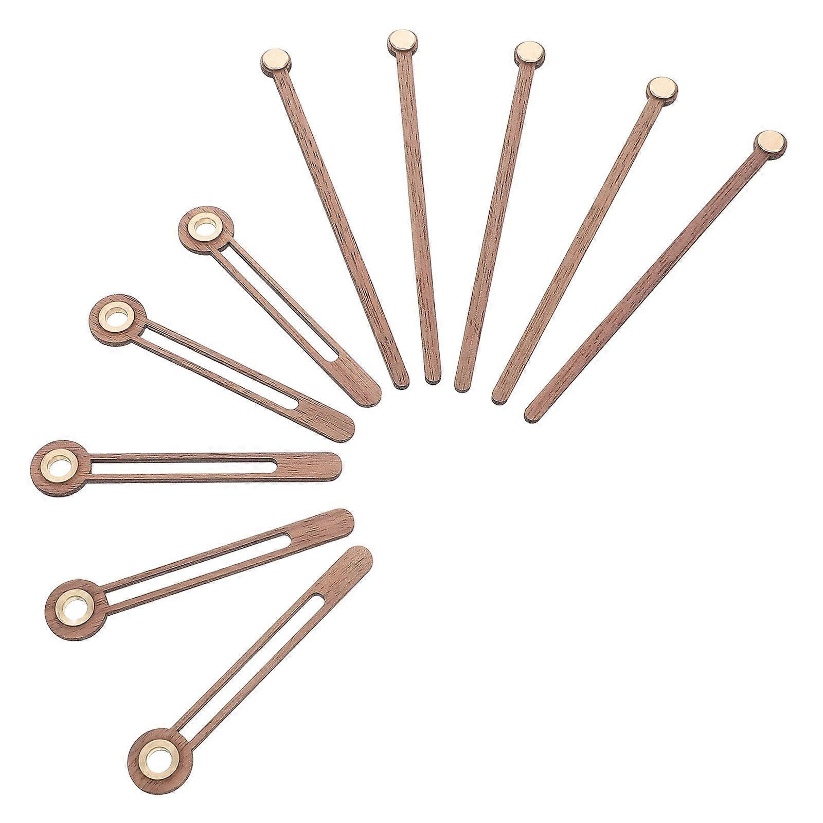 Rustic Style Wooden Clock Hands Set For Wall Clock Repair And DIY Projects With 10 Sets Sturdy Material Enhancing Time Display Function
