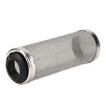 Aquarium Filter Guard Mesh 304 Stainless Steel Safe Fish Tank Shrimp Mesh Net for Aquarium Fish Tank Filtration Black Inner Diameter 16mm/0.63in (Larg