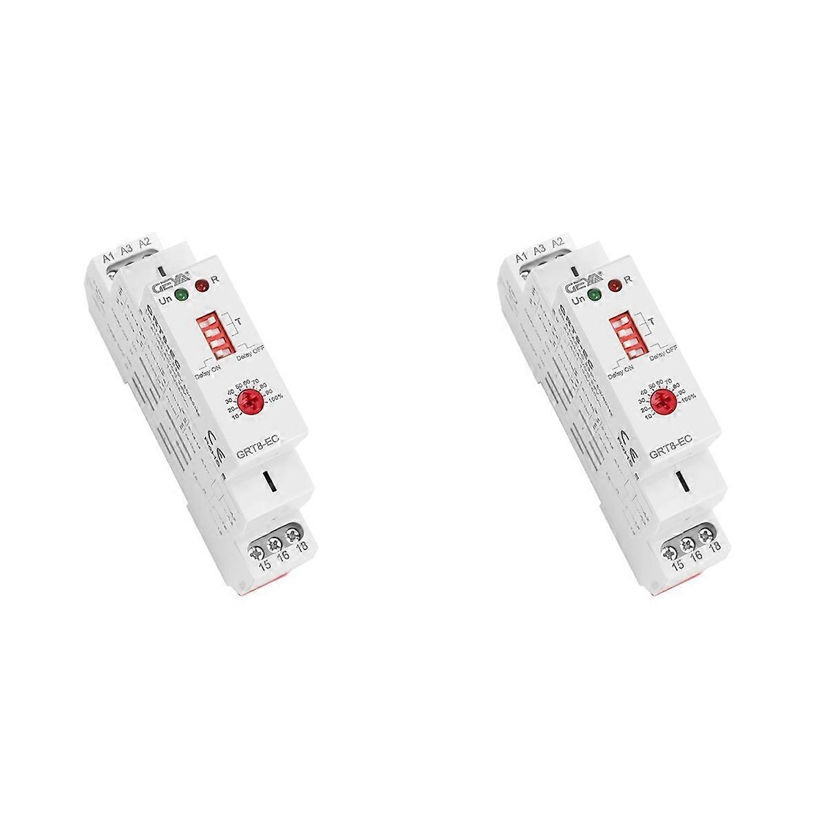  GRT8-EC 10A Dual Timer Relay on Delay or Off Delay Relay AC230V