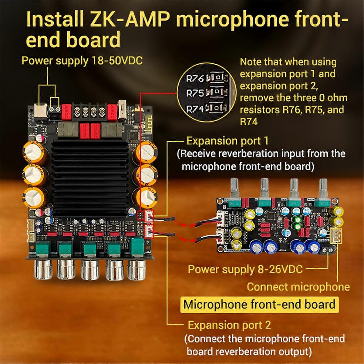SUB600 Lead-Type Bluetooth Digital Amplifier Board TPA3255 2.0