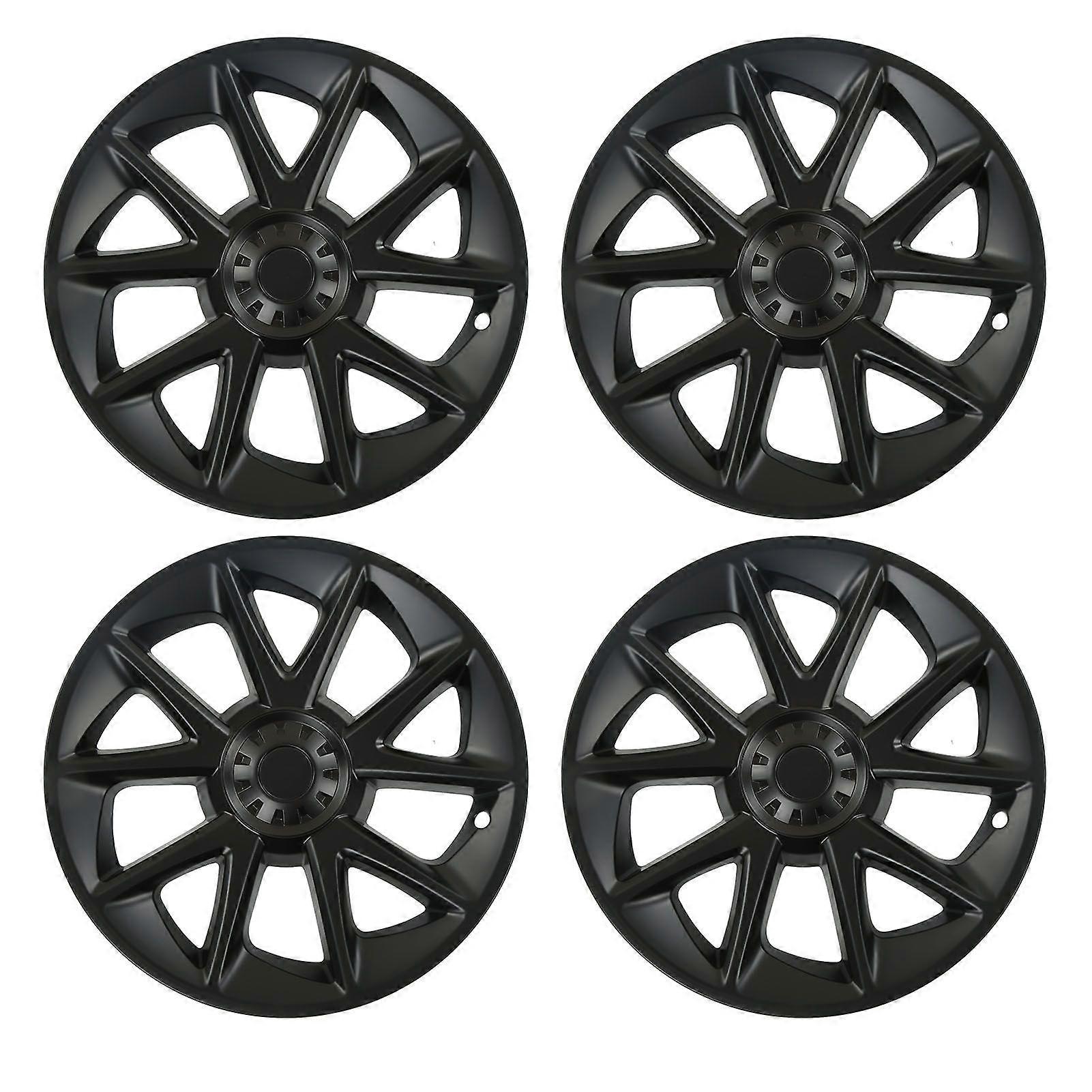4PCS 18in καπάκι πλήμνης τροχού αυτοκινήτου μαύρη ελαφριά ανθεκτική αεροδυναμική αδιάβροχη αντικατάσταση για το μοντέλο 3 20172022 Tesla