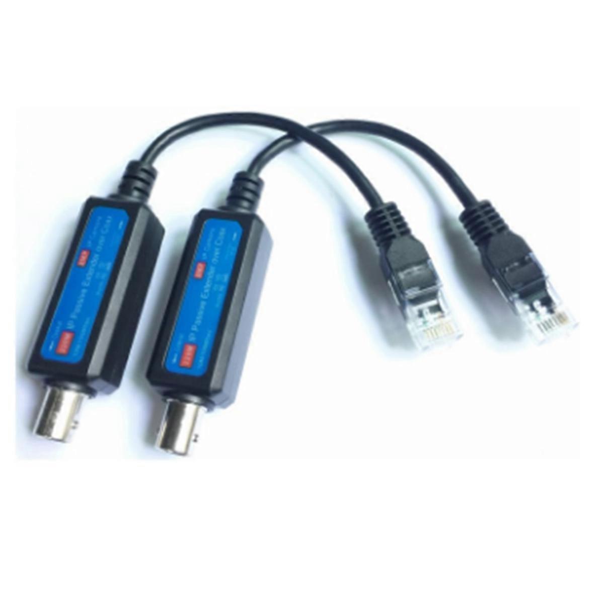 1Pair 10/100Mbps 1CH Passive IP Network Coaxial Transmitter Receiver Extender for IP NVR Camera Exte