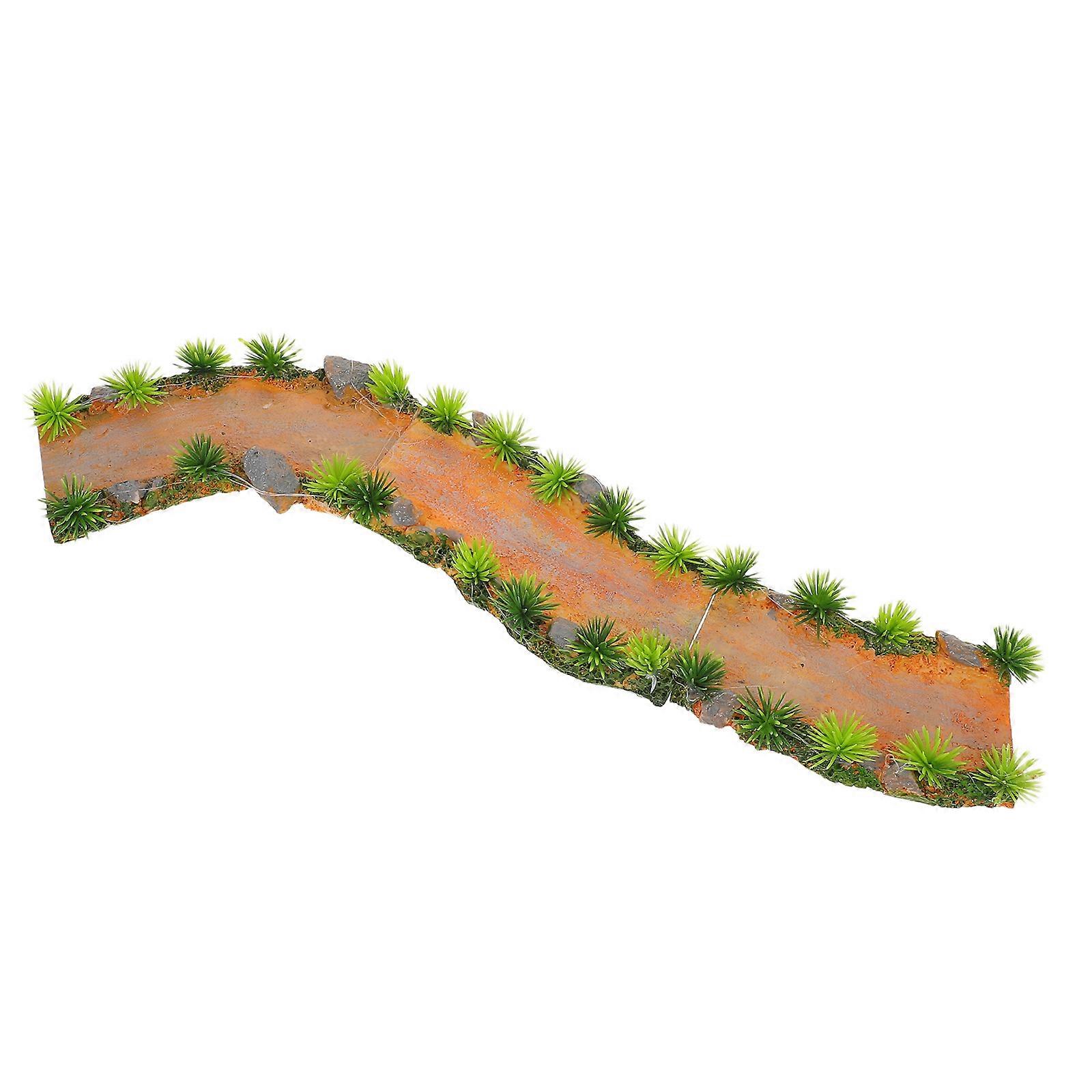 Curved Resin Fairy Garden Pathway for Aquarium Use 6Pcs Set