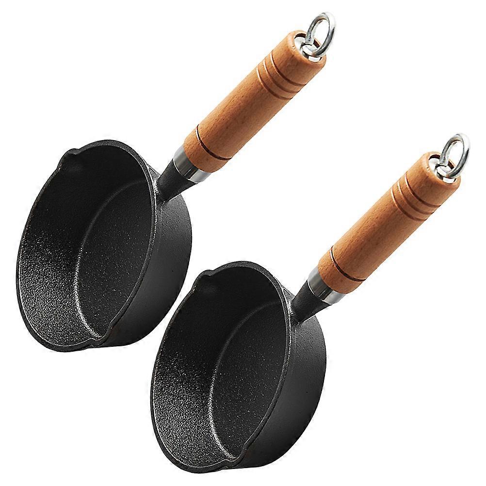 Heating Oil Pot 4 Pcs Rectangular Cast Iron Melting Utensil Perfect For Bakers Barbecue And Cake Shop Use