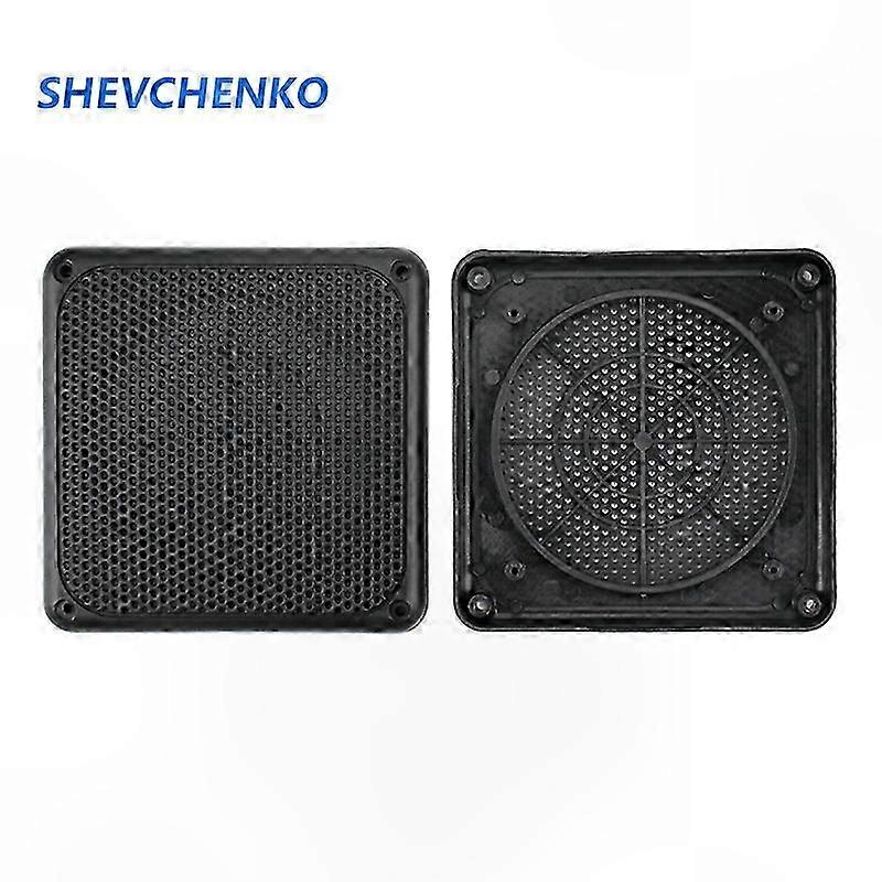4" Square Car Speaker Grilles, Mesh Protective Covers, PP Plastic, 119x119mm, 2 Pack