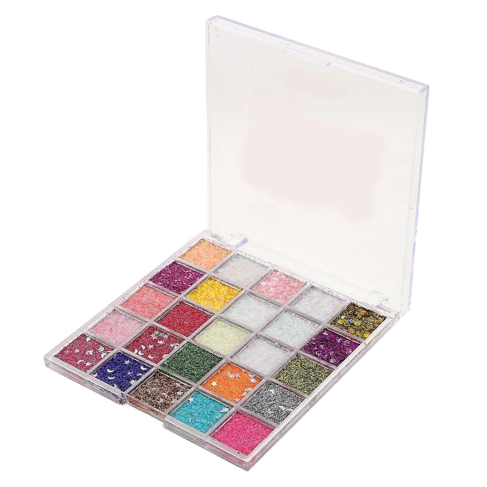 Glittery Eyeshadow Palette for Stage Makeup 5Pcs Set