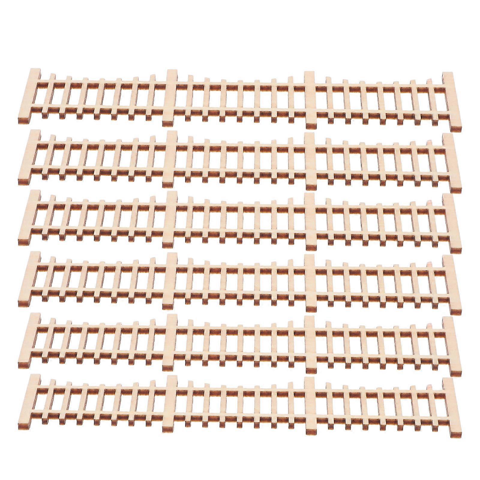 Miniature Fence Wooden 12Pcs for Realistic Landscaping Displays