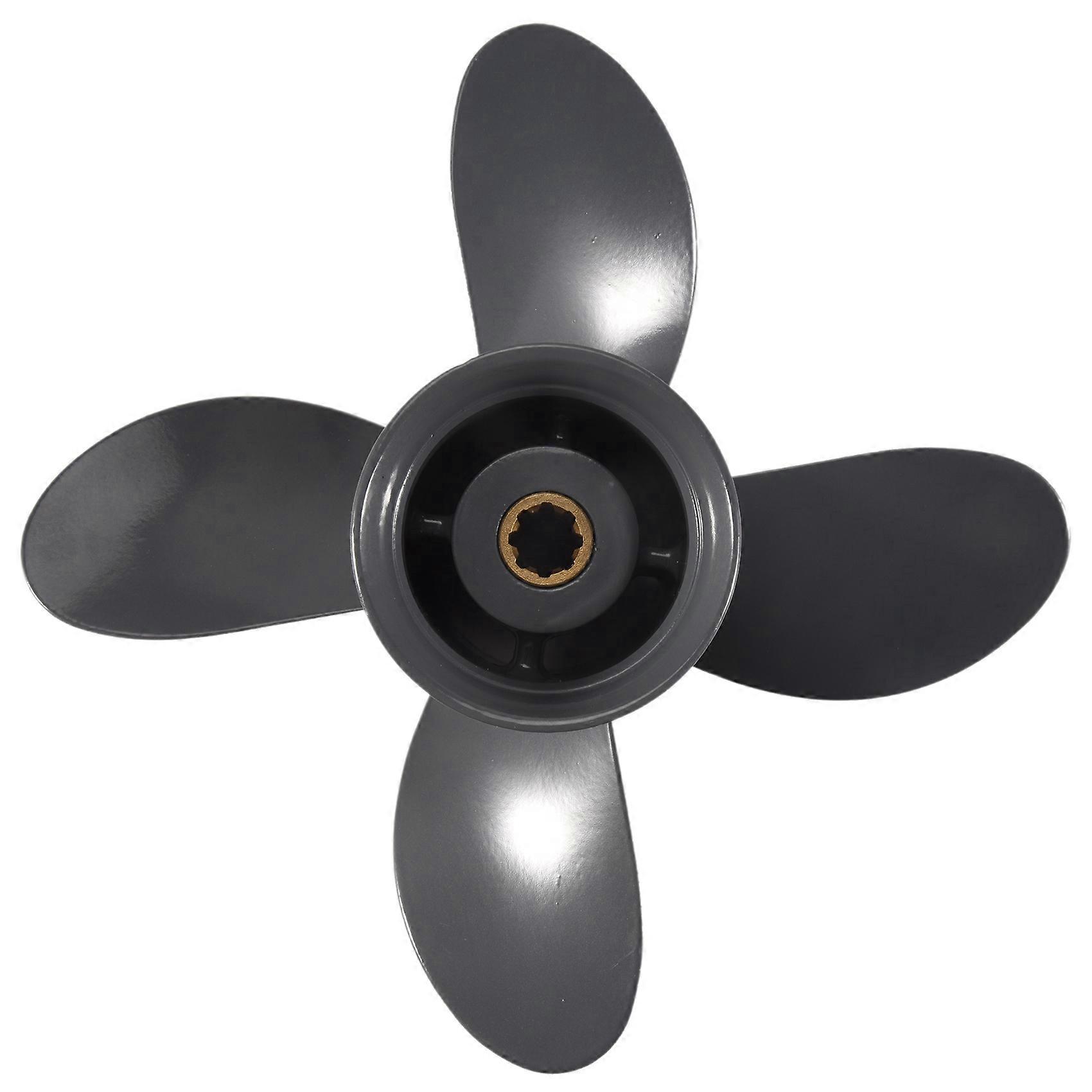 3X Propeller 4 Blade 9 1/4X10 for Honda and Yamaha Outboard BF8D/BF9.9D BF9.9/BF15A BF15D/BF20 8 Splines 58134-ZV4-010AH