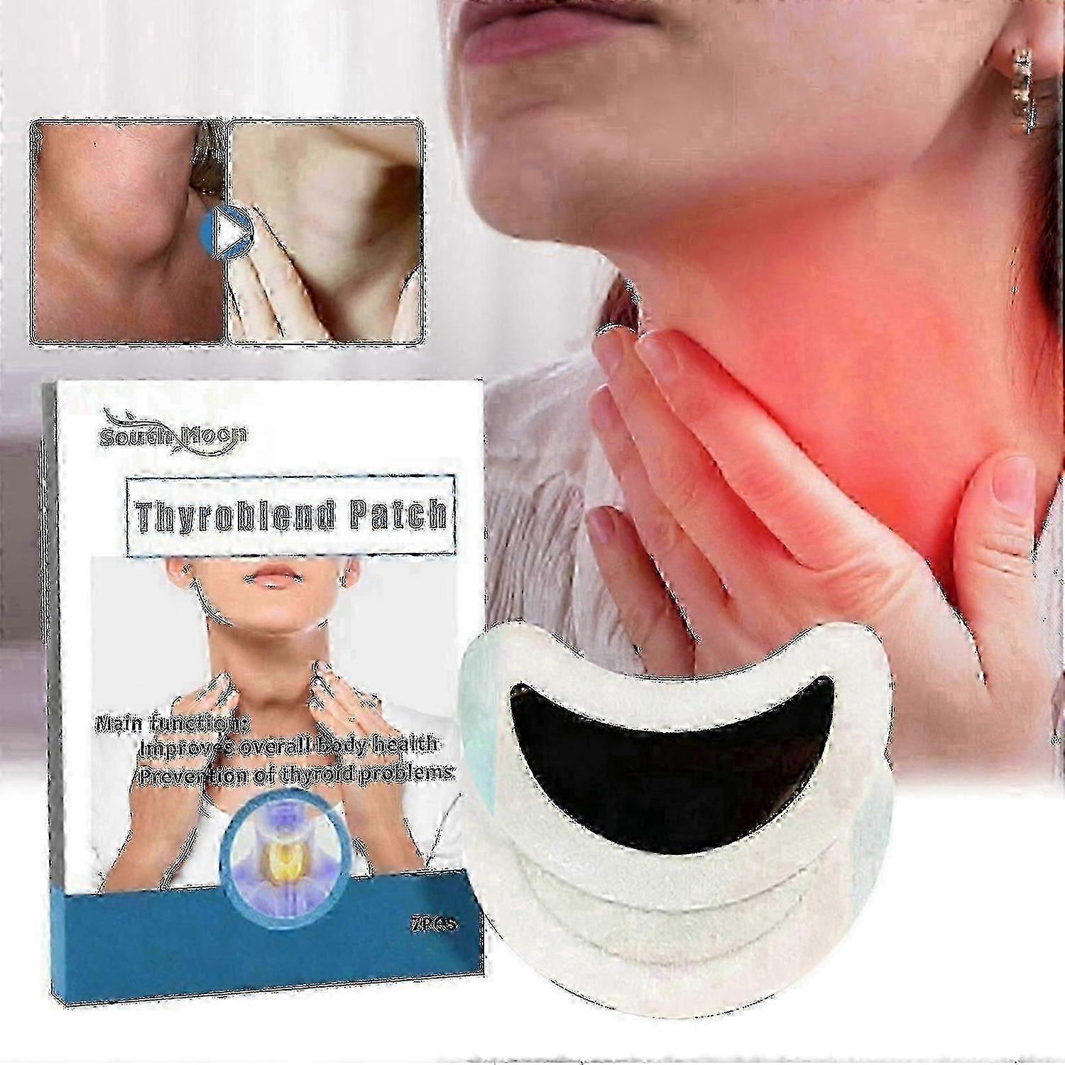 رقعة الغدة الدرقية ، تدليك لتخفيف تورم الرقبة وعدم الراحة لتحديث العناية بالجسم