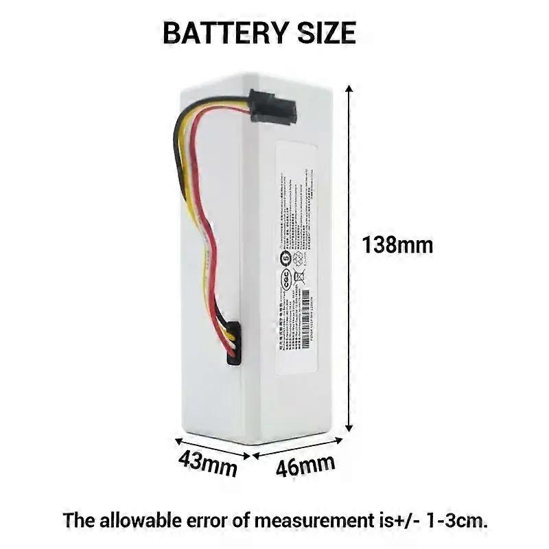 Apply 100%  Robot Battery 1C P1904-4S1P-MM for Xiaomi Mijia Mi Vacuum Cleaner Sweeping Mopping Robot Replacement Battery G1