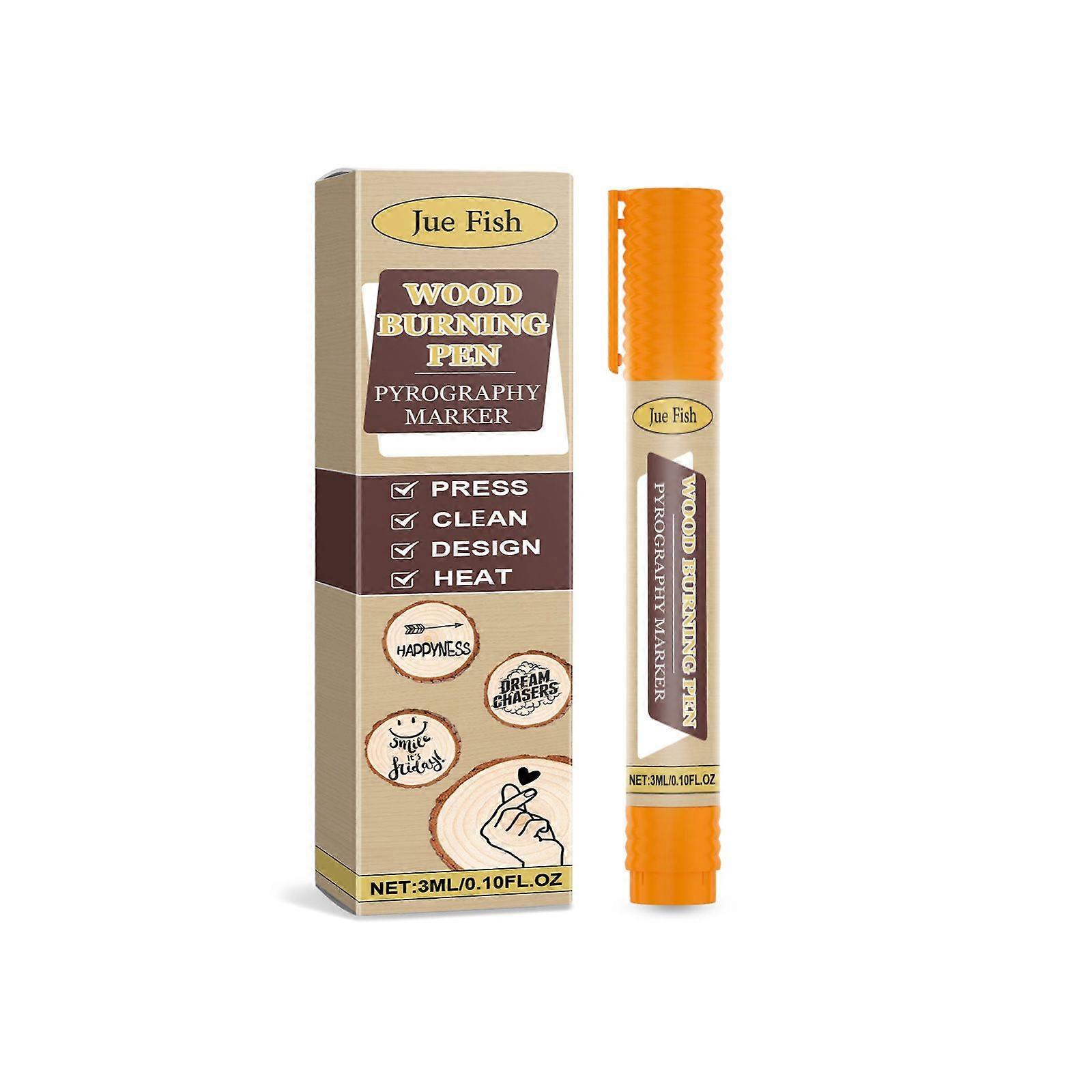 Jue-Fish Wood Burning Pyrography Pen, Burning Effect Pyrography Pen, Diy Wood Burning Marking Pen