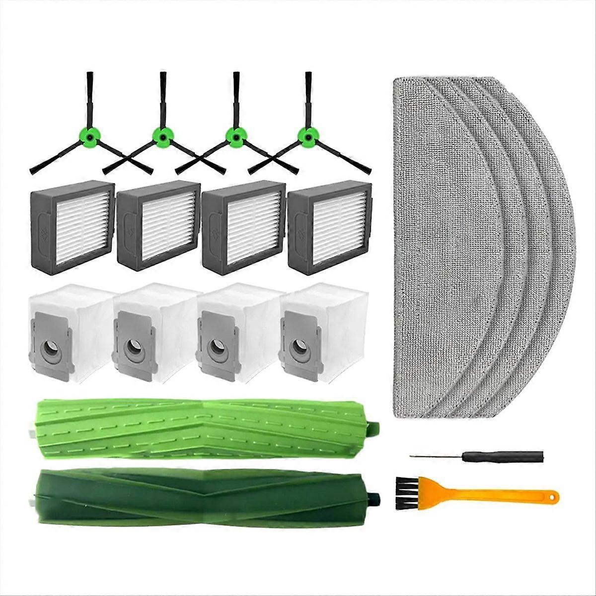 For iRobot Roomba Combo I5, I5+ Main Side Brush Filter Mop Dust Bag A