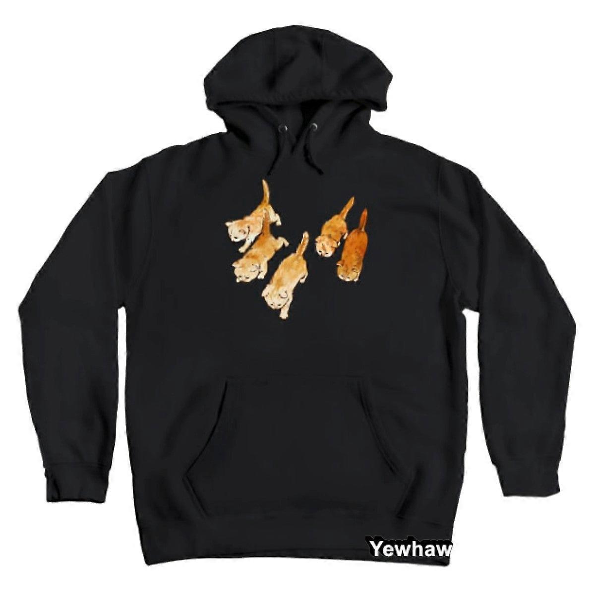 5 Orange Kittens Hoodie